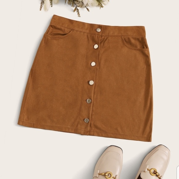 Dresses & Skirts - Faux suede mini skirt
